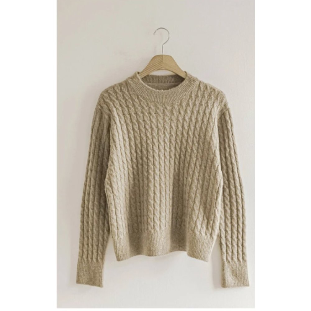 Brand New - Korean Fashion - Twist Knit Sweater
